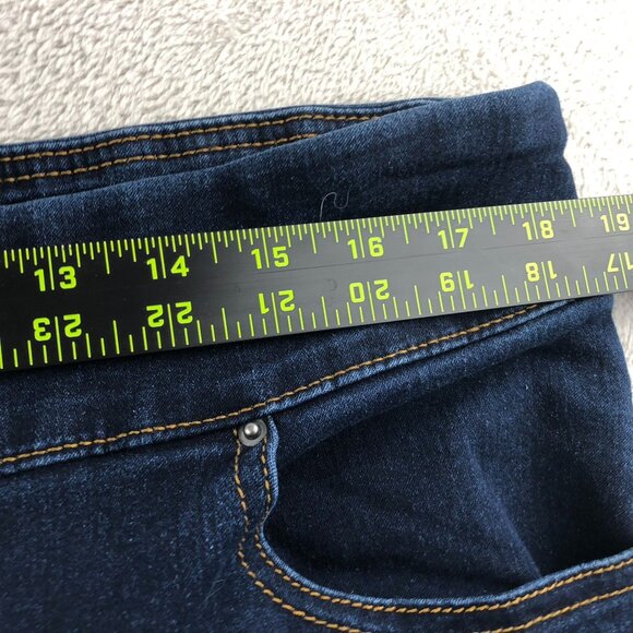 The Pioneer Woman Women Jeans Size XL Bootcut Leg Pull On Blue Denim Embroidered - Picture 4 of 15